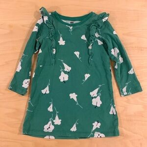 Tea Collection green floral dress, size 4